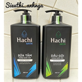 Dầu gội/sữa tắm hachi men chai 650ml