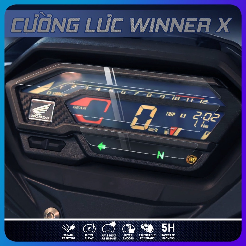 Miếng dán bảo vệ mặt đồng hồ Winner X [ Honda RS-X ] cao cấp chống trầy xước màn hình Winner X 2022