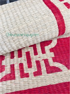 Chiếu cói in hoa 1m8-2m2 có viền