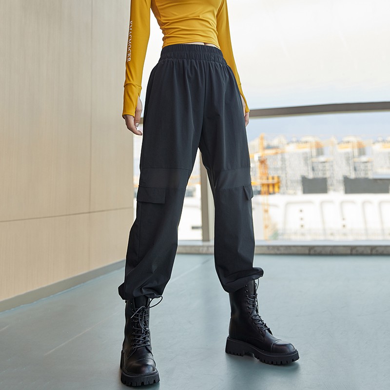 Quần Dài Thể Thao Dáng Rộng Phối Túi Thời Trang Mùa Thu Cho Nữ | BigBuy360 - bigbuy360.vn