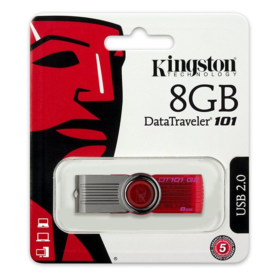 USB 8GB Kingston DT101 G2 (Đỏ) - Hãng phân phối chính thức