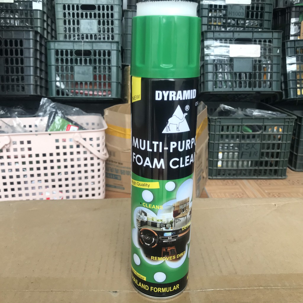 Xịt tẩy, xịt bọt tẩy, vệ sinh nội thất ô tô FOAM CLEANER bọt con hổ hàng chuẩn chính hãng Thái Lan