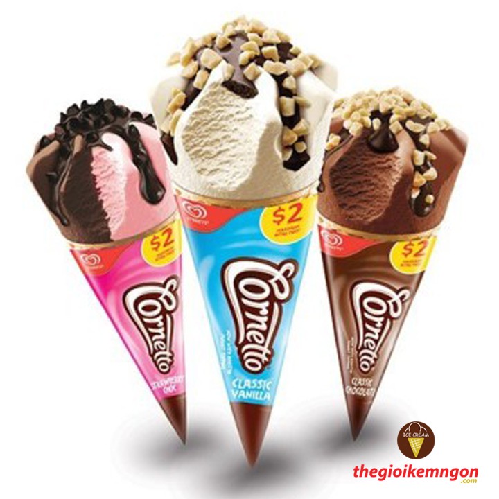 [Mã 267FMCGSALE giảm 8% đơn 500K] Kem ốc quế Cornetto Classic Wall's 110ml