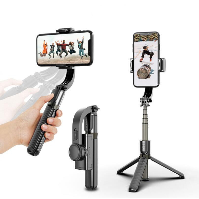 Gậy Selfie chống rung điện tử Gimbal L08 có bluetooth, có chân đỡ tự đứng kéo dài tới 86cm