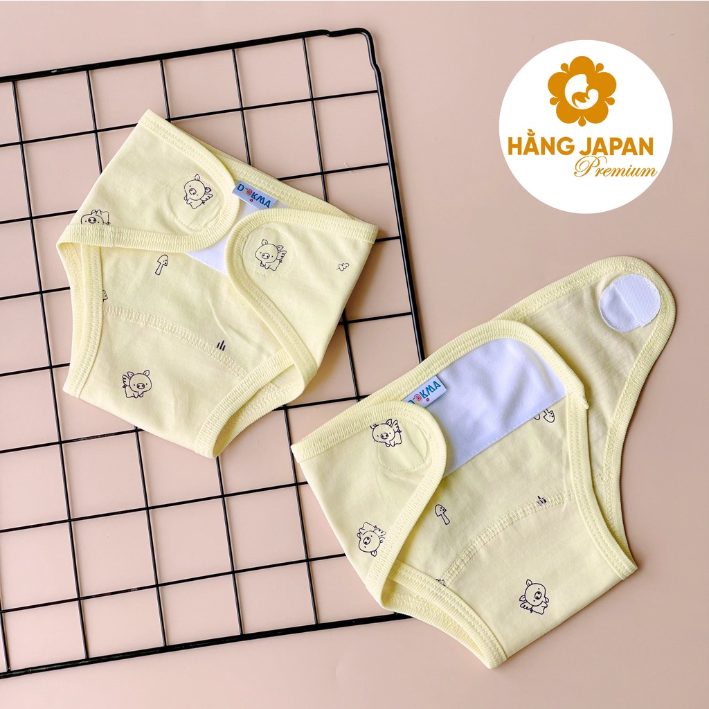 Tả vải dán Organic cotton Dokma cho bé sơ sinh (set 5 cái)