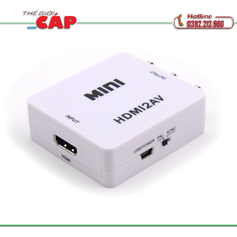 Bộ chuyển đổi tín hiệu từ HDMI sang AV Mini - HDMI to AV Mini