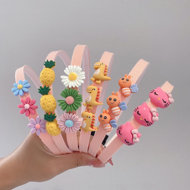 Cài tóc họa tiết hoa cúc phong cách Hàn Quốc dễ thương cho bé gái