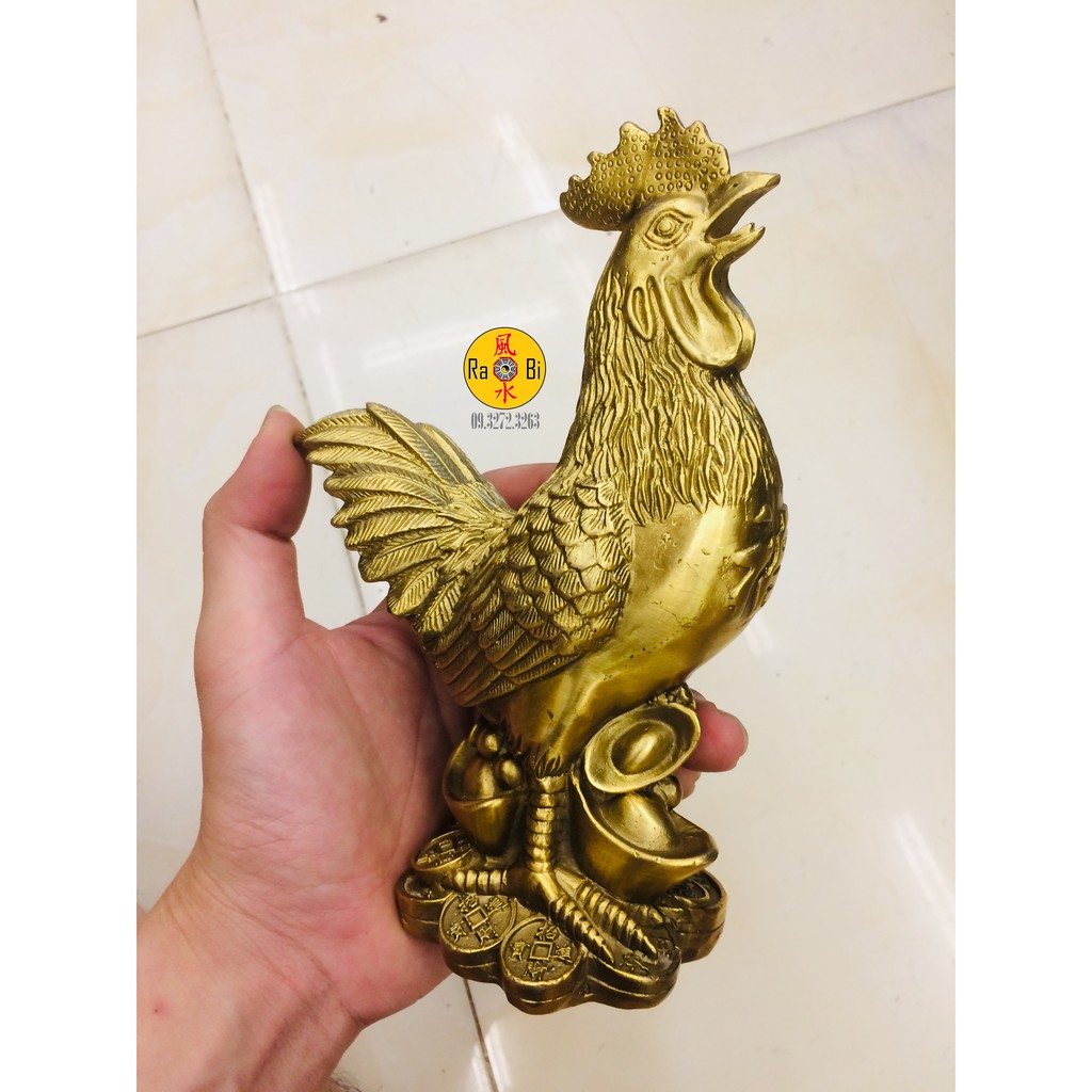Gà đắc Phúc - Gà đồng vàng - Tượng Đồng Phong Thủy