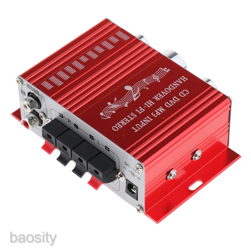 Bộ Khuếch Đại Âm Thanh Hi-Fi Mini MP3 20W 12V Cho Xe Hơi / Nhà Cửa