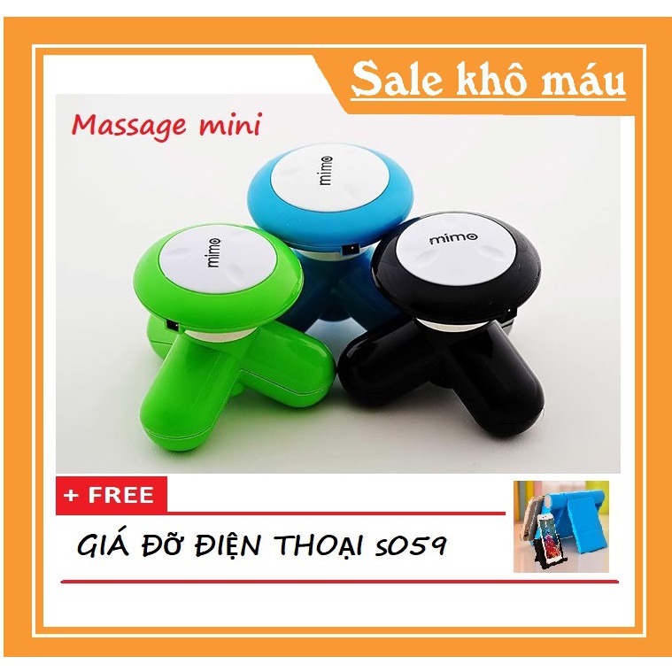 ✔️✔️ Máy massage cầm tay mini MIMO + TẶNG 1 GIÁ  ĐỠ ĐIỆN THOẠI S059