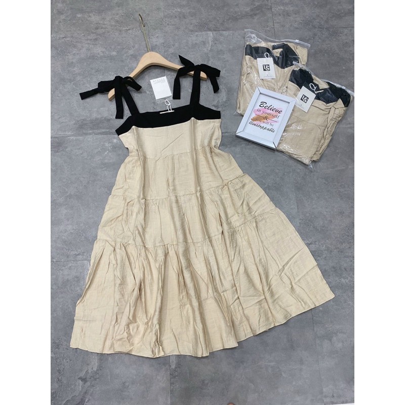 [Siêu Hot] Váy Maxi Be 2 Dây Buộc Nơ, Đầm Nữ Dáng Dài Siêu Xinh Có Ảnh Thật Kèm Video