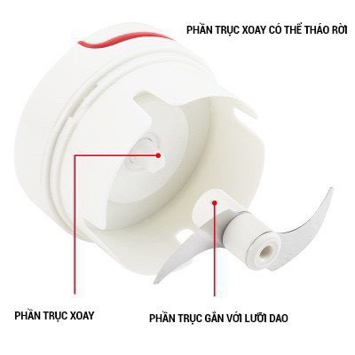 Máy xay hành tỏi cầm tay, máy xay hành tỏi mini tiện dụng cho nhà bếp, có thể xay rau xịt cho trẻ nhỏ nấu cháo ăn dặm