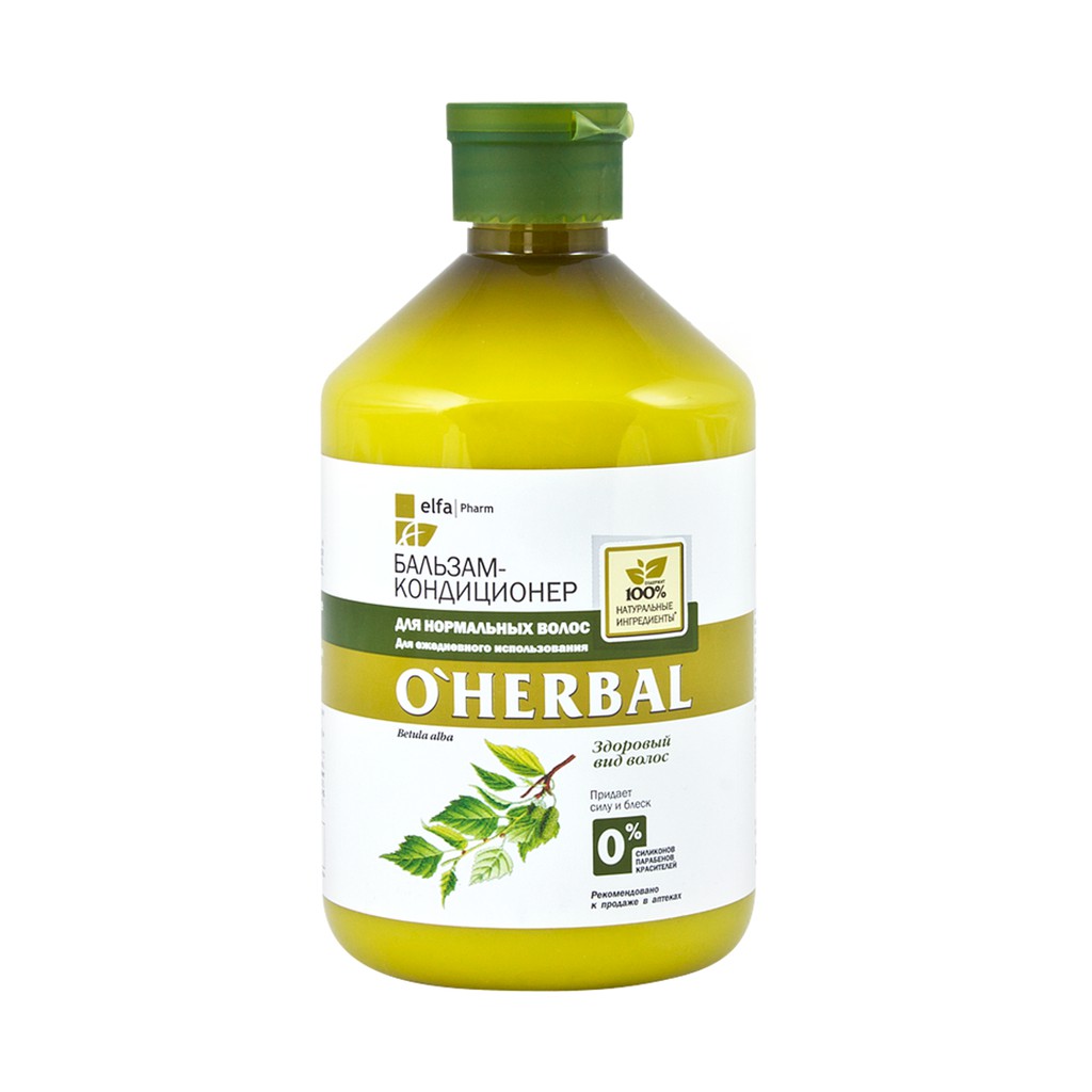 Cặp dầu gội xả O'herbal thảo dược phục hồi hư tổn 500ml - BioTopcare Official