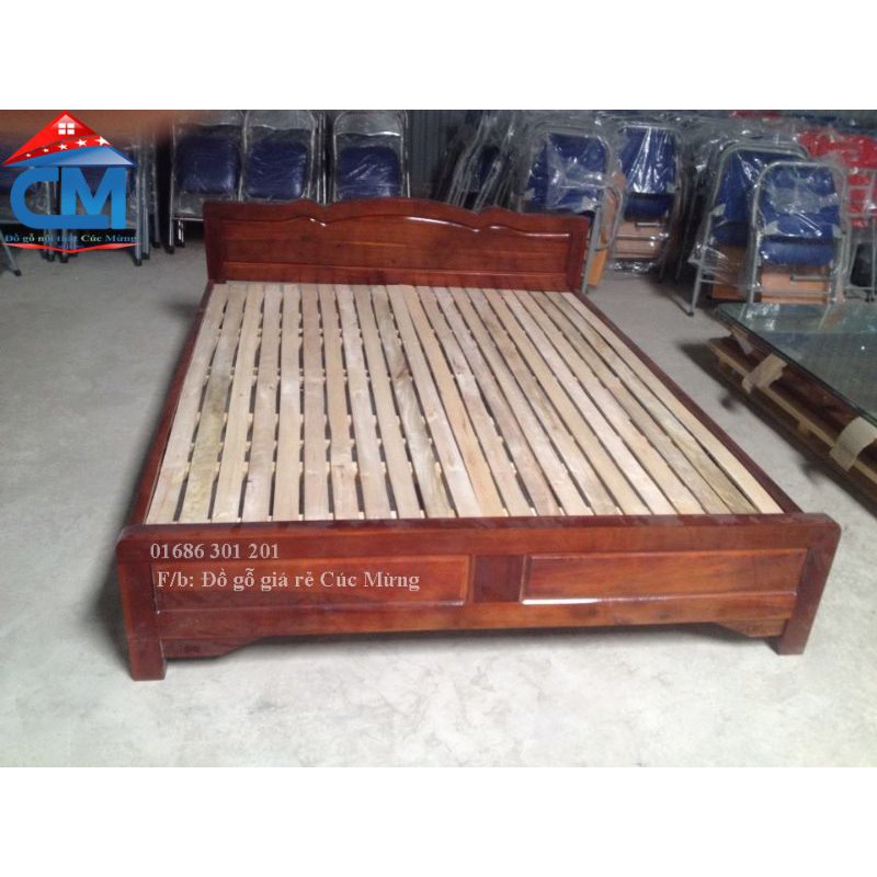 Giường gỗ tự nhiên nhiều kích thước