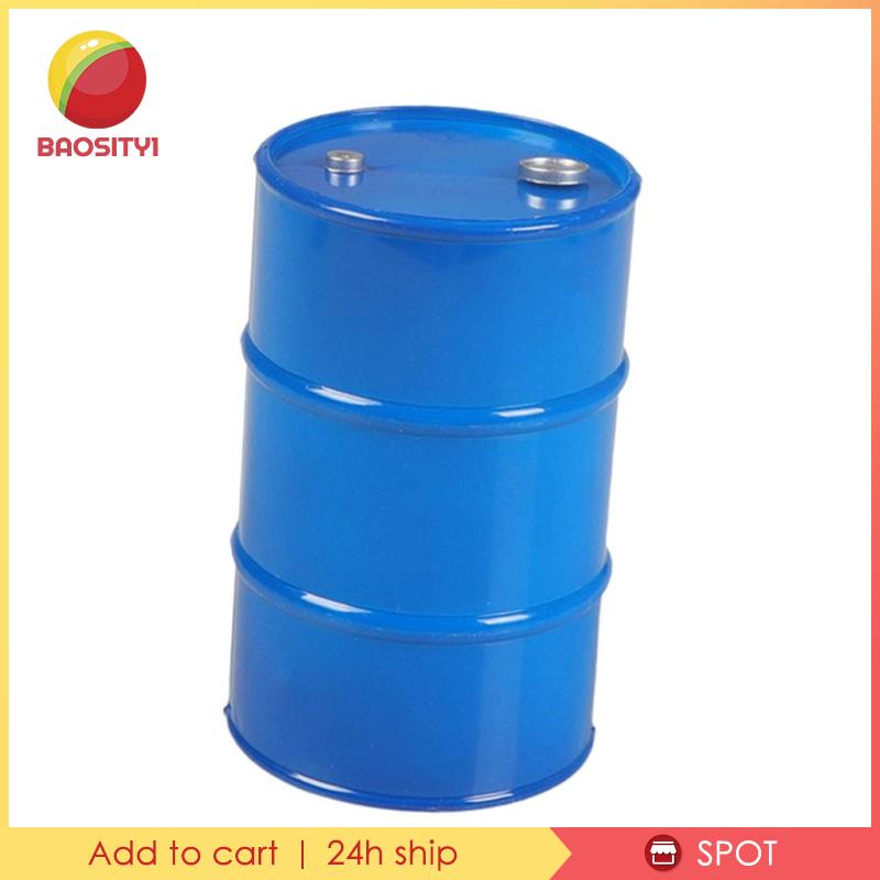 Phụ Kiện Thùng Dầu Bằng Nhựa Màu Xanh Dương Cho Mô Hình Xe Điều Khiển Từ Xa 1: 10