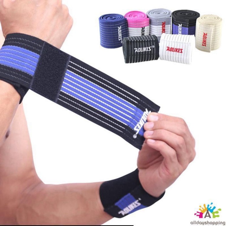 BÁN SỈ - Đai Cuốn Bảo Vệ Cổ Tay, Cổ Chân Tập Tạ, Tập GYM Aolikes