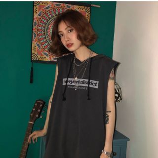 [ORDER TAOBAO] Áo Ba Lỗ Có Mũ Dáng Thụng