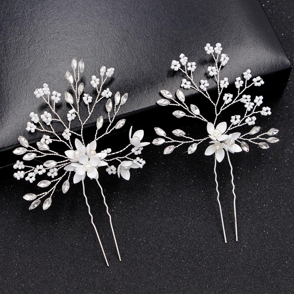 Trâm Cài Tóc Đính Đá Xinh Xắn Thời Trang|Kẹp Cô Dâu Màu Sắc