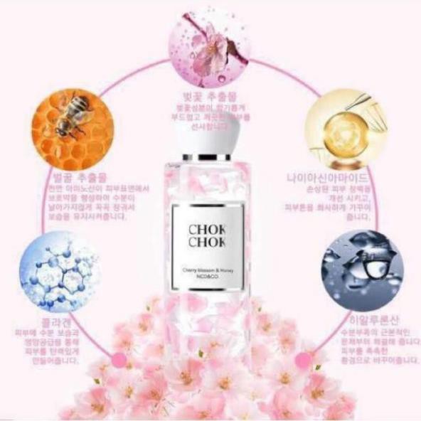 tuan1123 Sữa tắm dưỡng ẩm sáng da Chok Chok Cherry Blossom & Honey 250ml tuan1123