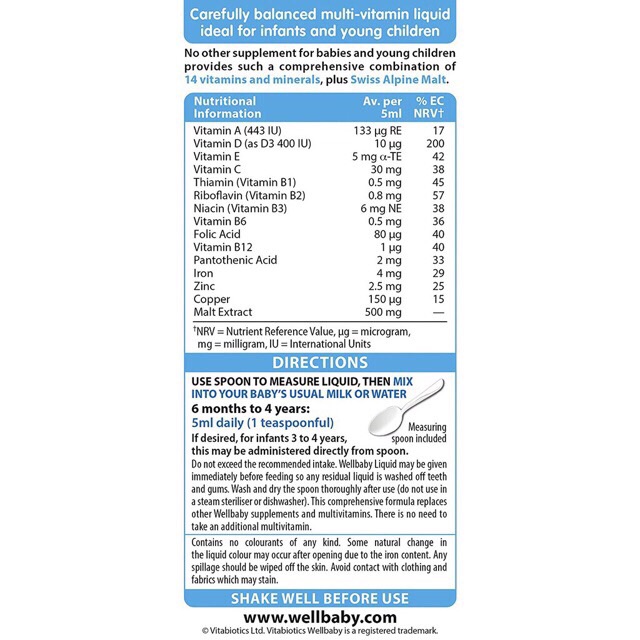 5/2024 siro tổng hợp 14 vtm wellbaby mẫu mới không kèm thìa đong