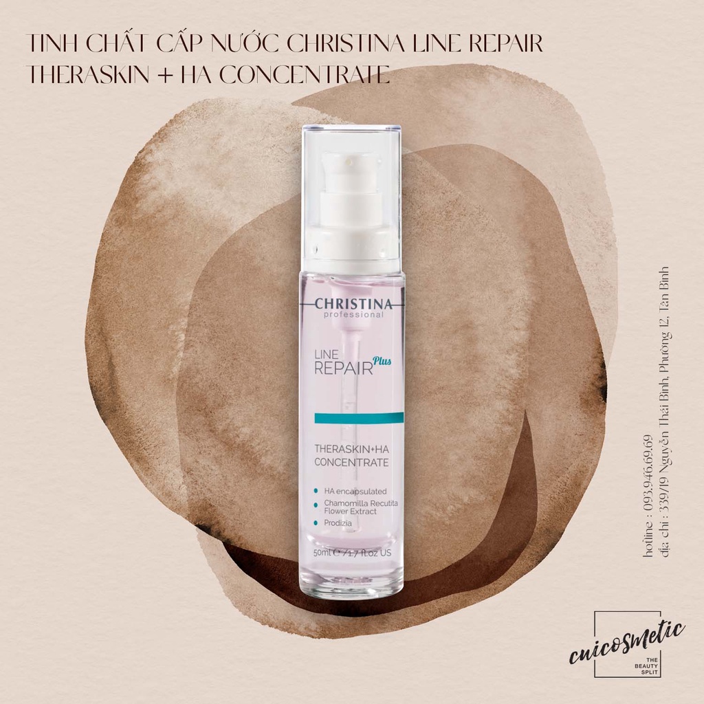 ( Hàng Cộng Ty ) Tinh Chất Cấp Nước Christina Line Repair Theraskin +Ha Concentrate