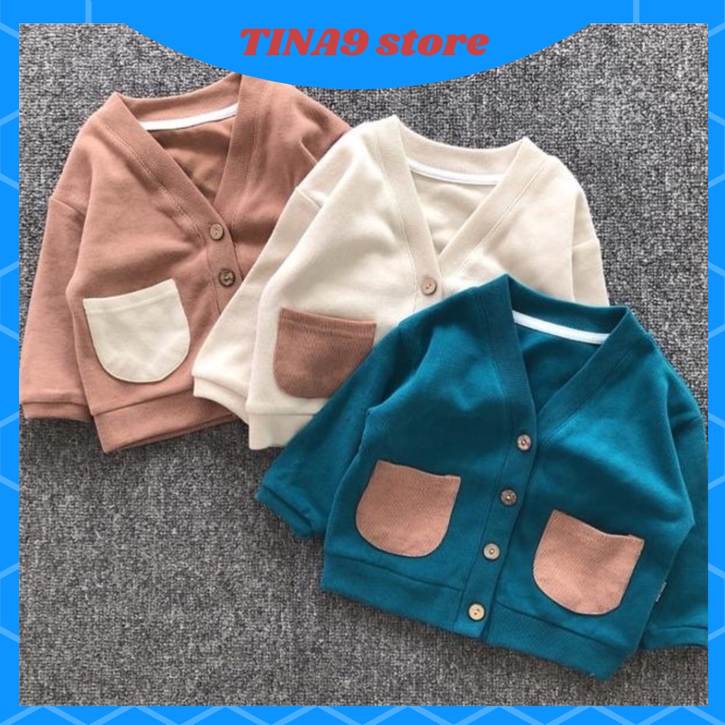 Áo len cho bé trai hàn quốc xuất xịn, áo khoác len cardigan bé trai và bé gái cho bé