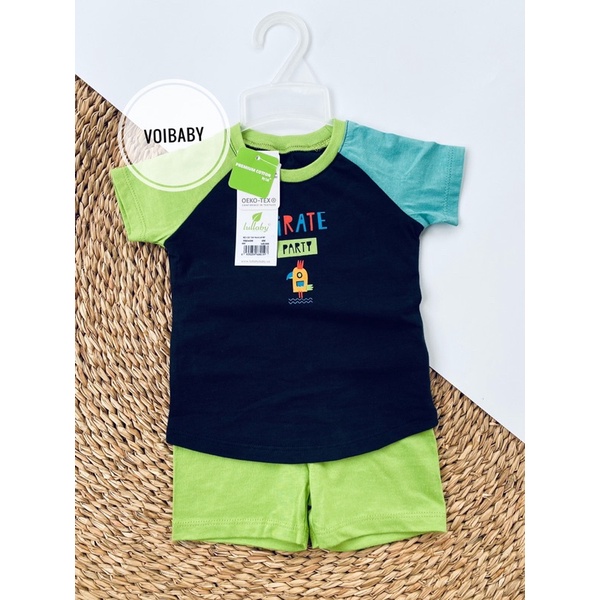 Bộ cộc tay tăm/cotton họa tiết Lullaby cho bé NH412M
