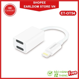 ✔️ bảo hành 99 năm ✔️ jack chuyển lightning ra 2 cổng lightning earldom ot54 chính hãng earldom | earldom store vn ✔️