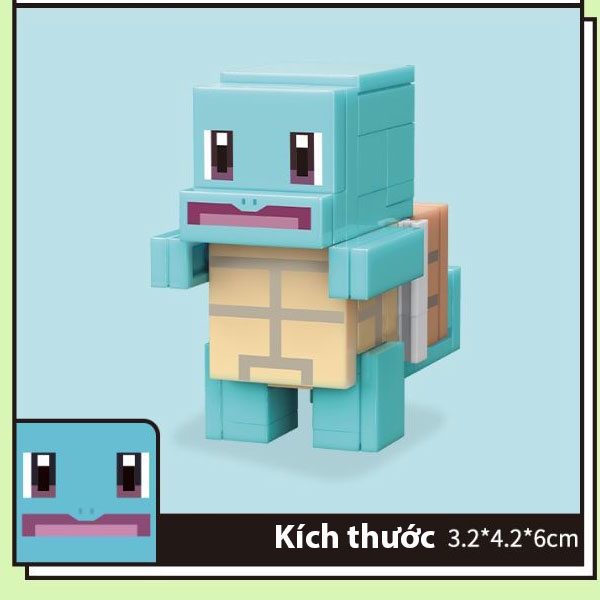 Đồ chơi lắp ghép Pokemon 01 Con Đồ chơi sưu tập Pokemon lắp ghép