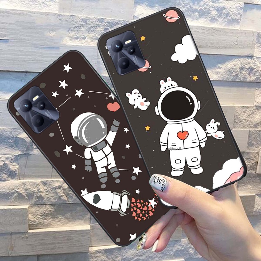 Ốp lưng điện thoại REALME C35 In hình phi hành gia, vũ trụ. Ốp lưng in hình chất lượng cao.
