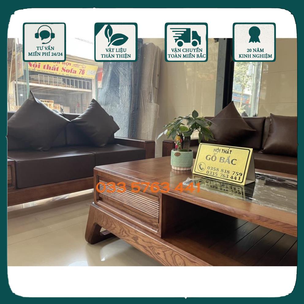 GIÁ GỐC - Ảnh thật kèm video sofa 2 văng gỗ sồi Nga sang trọng - kiểu dáng chân choãi mẫu mới nhất 2022