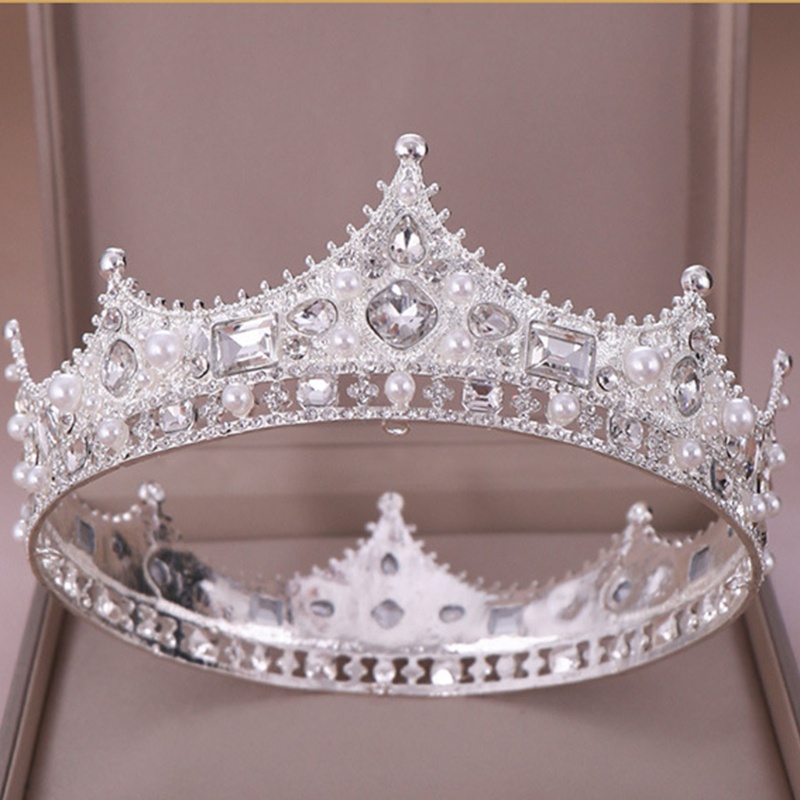 Vương Miện Công Chúa Đính Đá Và Ngọc Trai Thanh Lịch Cho Nữ