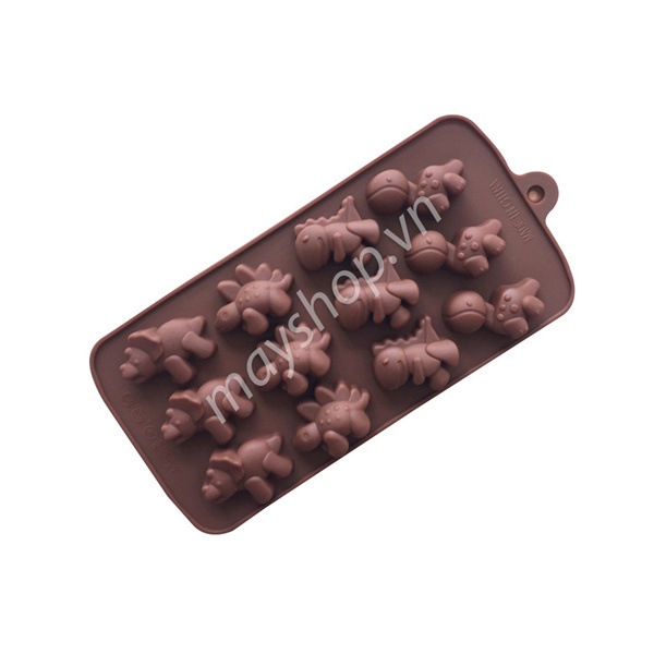 Khuôn silicone 12 khủng long