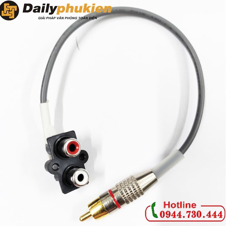 Cáp chia cổng AV đực sang 2 đầu AV cái