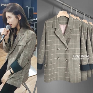 [ HÀNG ORDER ] Blazer / Vest suzy caro chiết eo ( hàng đẹp, ảnh thật ở cuối )