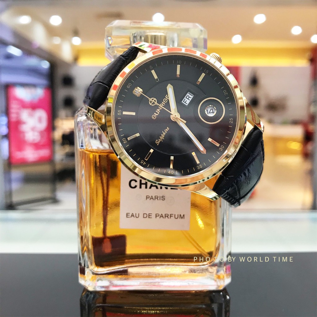 Đồng hồ nam sunrise DM784SWA  chính hãng full box , Mặt kính sapphire chống xước , chống nước bảo hành 3 năm | BigBuy360 - bigbuy360.vn