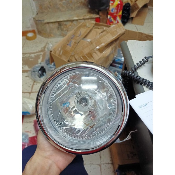 Bộ đèn pha xe máy cub 50cc học sinh liền đui bóng, pha đèn cub mới , cup liên doanh
