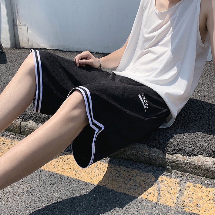 Quần short bóng rổ in chữ phong cách Hàn Quốc cho nam fashion quần ngắn nam bigsize unisex quần đùi quần short
