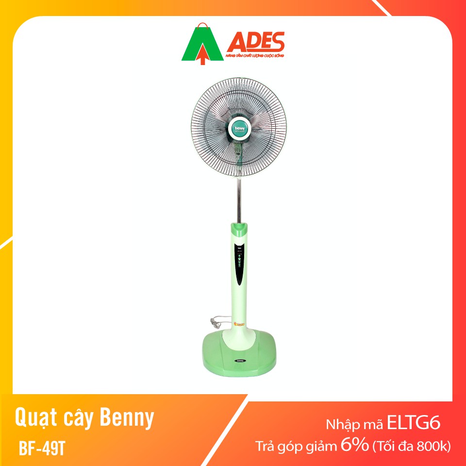 [Mã 154ELSALE2 giảm 7% đơn 300K] Quạt cây Benny BF-49T | Chính Hãng, Giá Rẻ