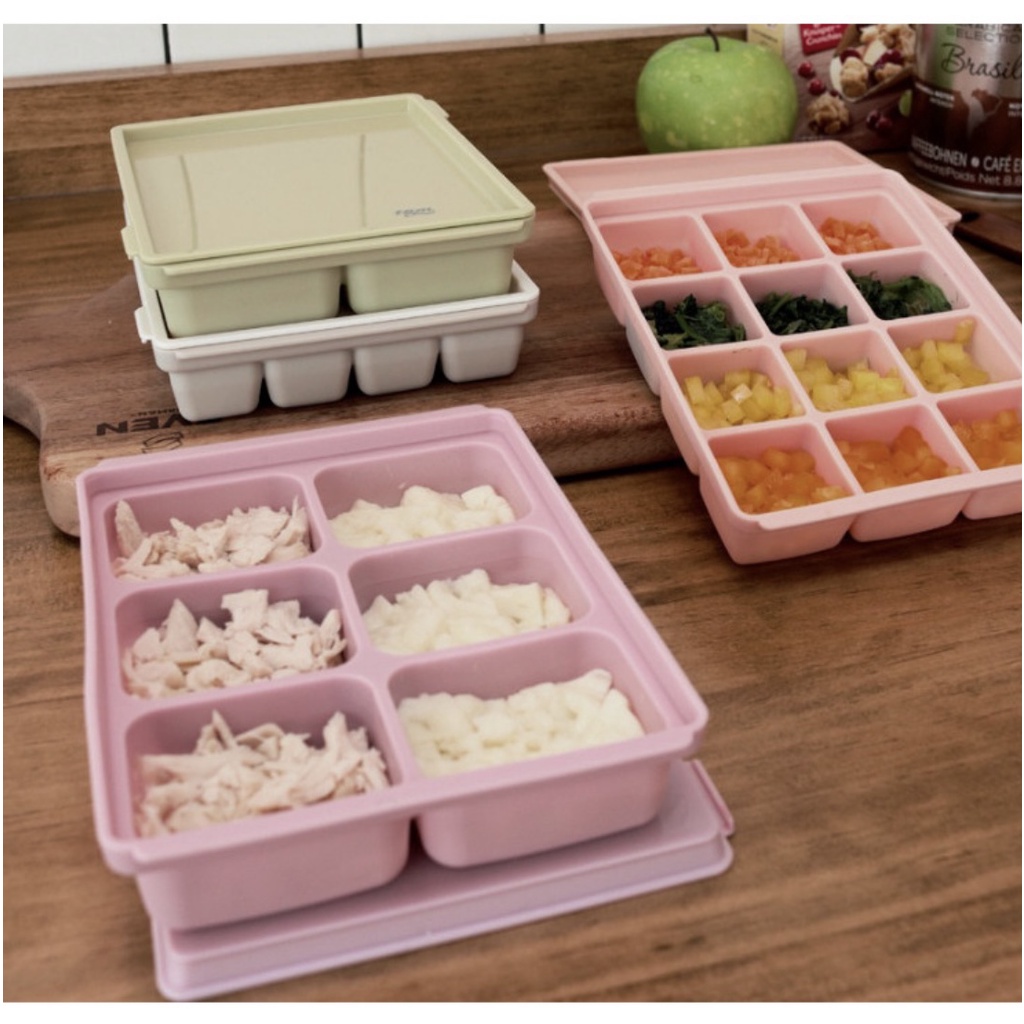 Khay trữ đông TGM silicon / Khay trữ đồ ăn dặm cho bé Silicone Platium, Made in Korea