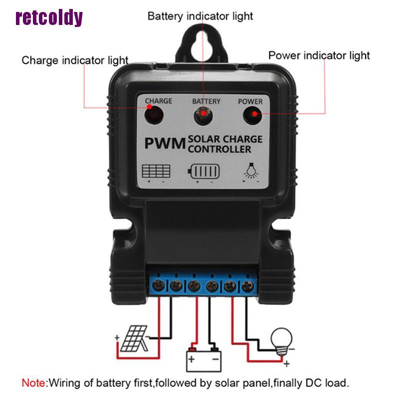 1 Tấm Pin Năng Lượng Mặt Trời Tự Động Điều Chỉnh Pin Pwm Jqy 6v 12v 10a