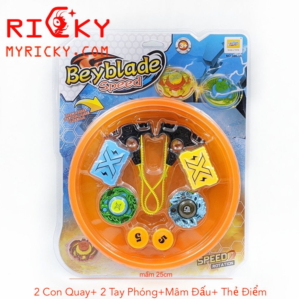 2 Bộ Con Quay BEYBLADE BRUST Có Tay Cầm + Mâm Đấu Lớn [NHIỀU MẪU]