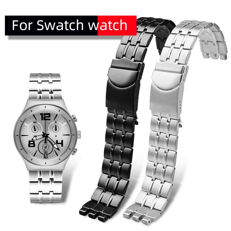 YIFILM Dây Đeo Thay Thế Bằng Thép Không Gỉ 19mm 21mm Cho Đồng Hồ Thông Minh Swatch YVS451 YVS435 YCS443G