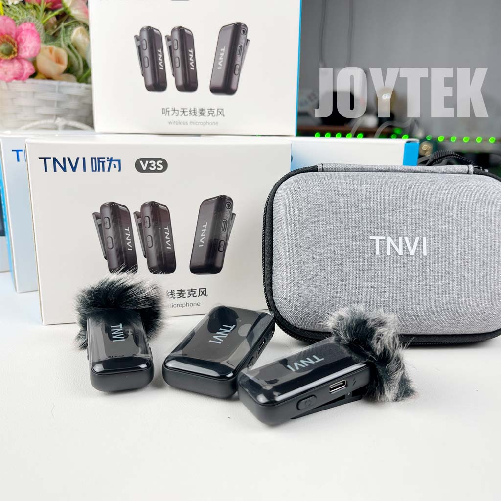 Micro livestream TNVI V3 - mic livestream kẹp áo không dây cho điện thoại máy ảnh