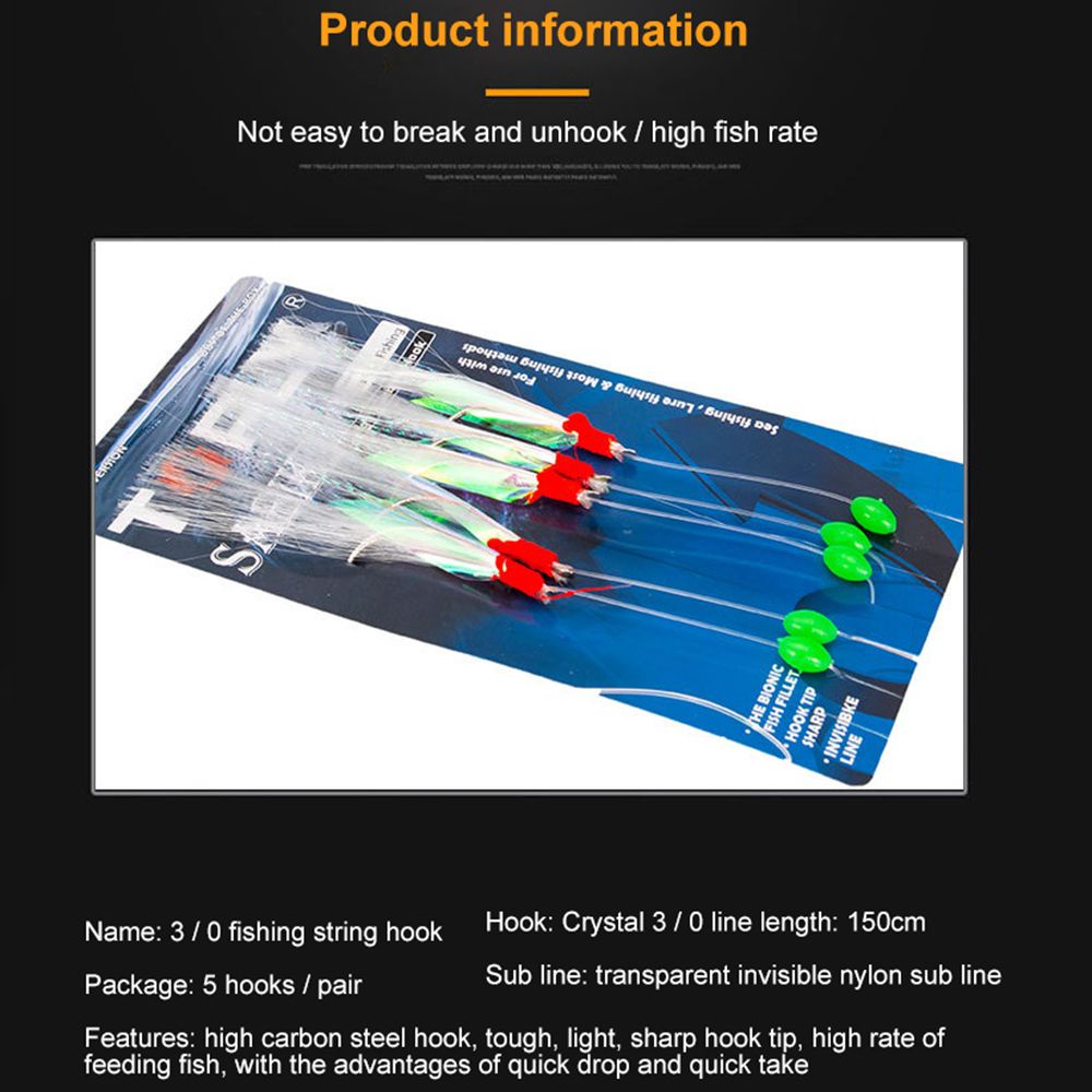 Thư 5 Cái Mới|Dây Móc Câu Cá Chất Lượng Cao|Móc Câu Cá Barbed|Lông Vũ