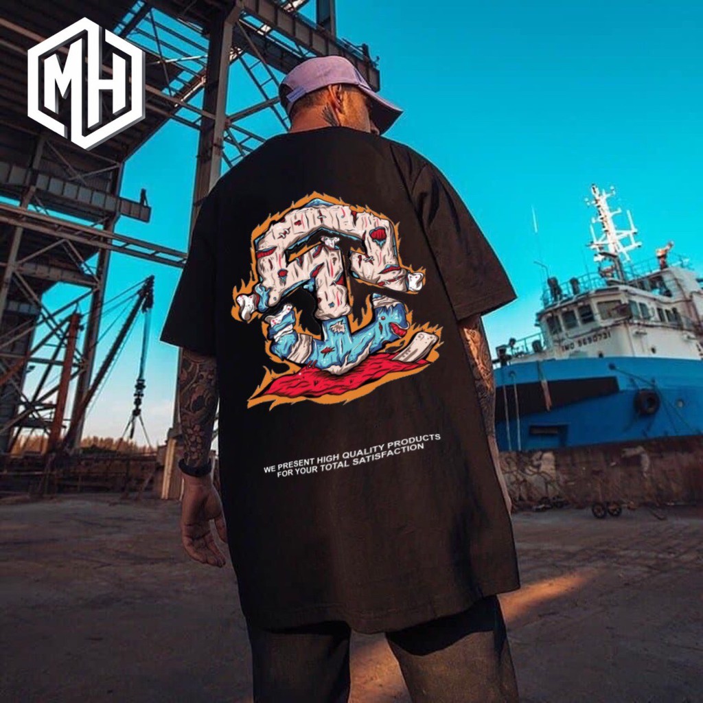 Áo thun cotton Unisex form rộng tay lỡ mẫu ANCHOR - MH Store