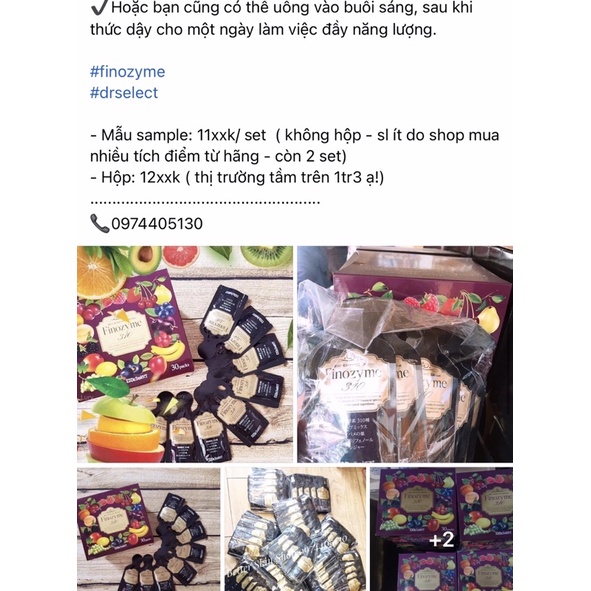 Nước uống trái cây Finozyme 310 Nhật Bản