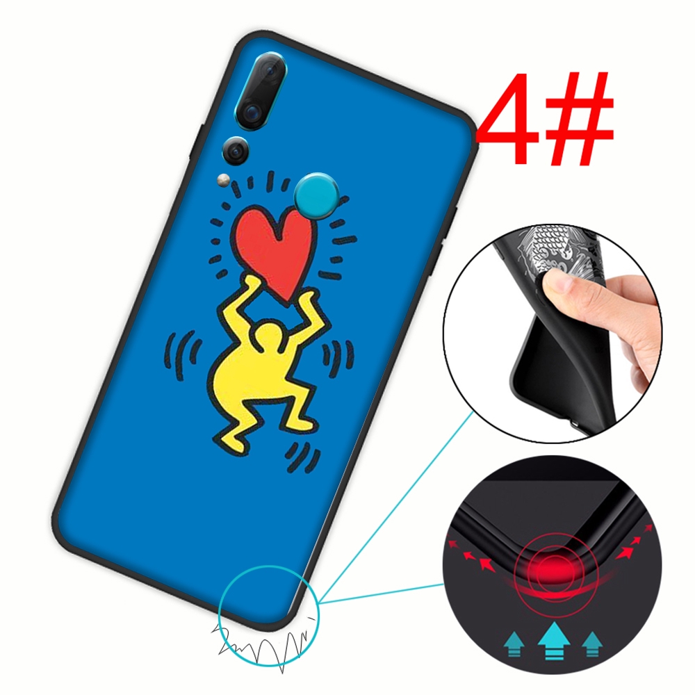 Ốp Lưng Silicone Cho Huawei P20 Pro Lite P Smart Z Plus 2018 2019 534yx Keith Haring