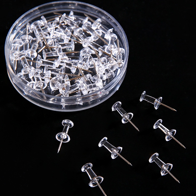 Set 200 Ghim Trong Suốt Cỡ Lớn Đa Năng Tiện Dụng