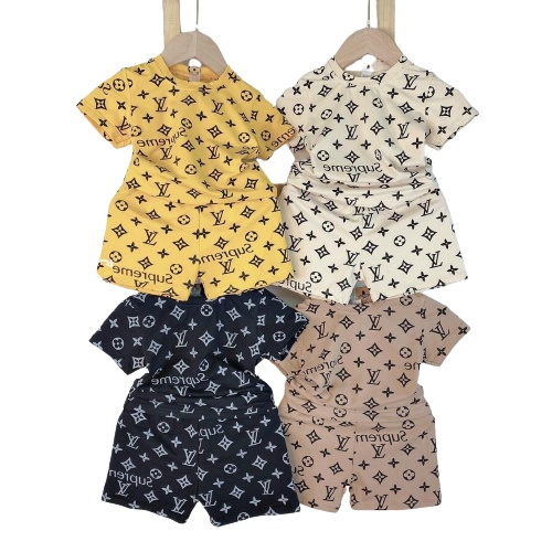 Bộ quần áo cộc tay nơ HD, nơ hai dây cho bé trai, bé gái mặc đều xinh cực hot - SUMO KIDS